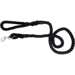Dog & Co Cotton Mix Trigger Rope Lead Black 5/8" X 48"